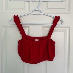 Wilfred Red Cropped Tank